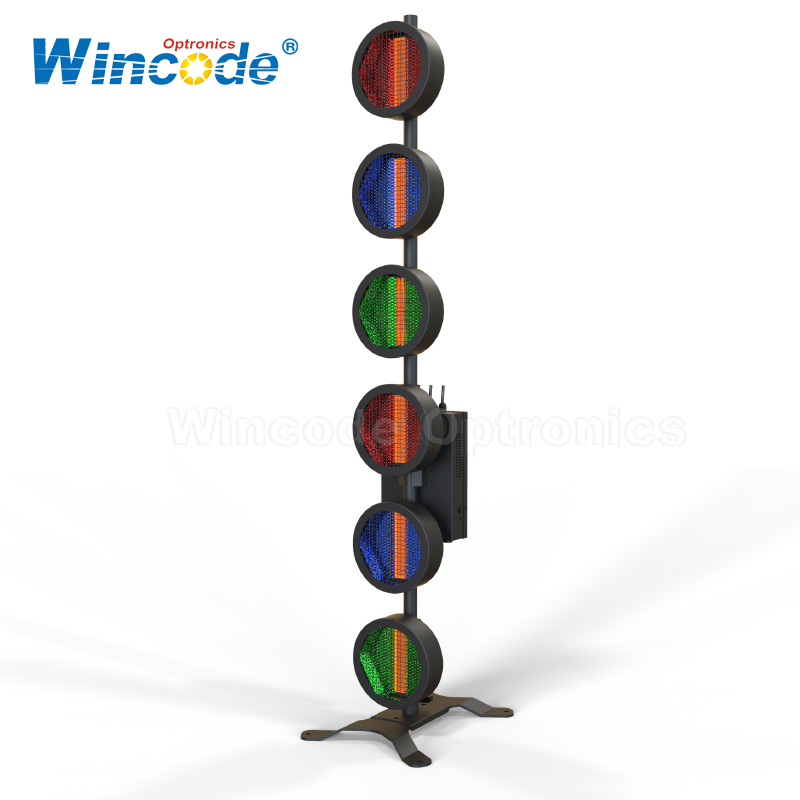 6×60W RGB סגנון רטרו LED רקע במה 